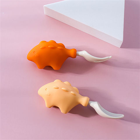 Bendable Silicone Spoon Fork Set for Safe Infant Feeding – pocoro