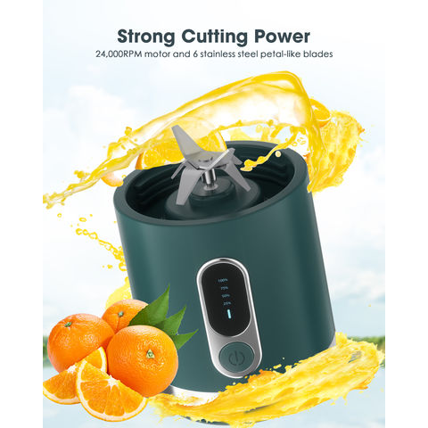 Mini Juicer Orange Blender 7.4V Fruit Juicers Portable Fast Fresh Juice  Machine 4000mAh Battery Wireless Smoothie Juice Maker