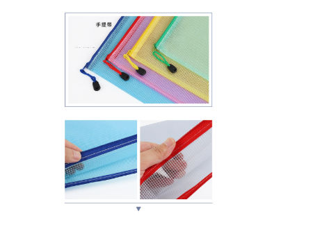 Hotsales Eco friendly File Folder Document PVC Zipper Tool File Pouch Pencil Case Bag supplier