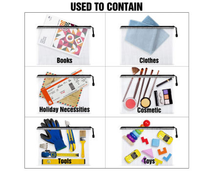 Hotsales Eco friendly File Folder Document PVC Zipper Tool File Pouch Pencil Case Bag supplier