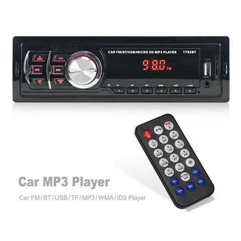 Autoradio 1 Din Bluetooth Radio Auto Aux-In MP3-Player FM USB Auto Stereo  Audio Stereo Digital Audio