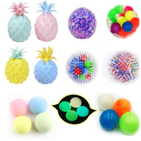 Stress Ball Fidget Toys - 8 Pack Sensory Squeeze Ball Rainbow Relief Stress  Balls Pour Enfants Adultes Jouet amusant pour le TDAH, Le Toc, l'anxiété