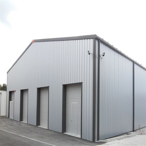 China Steel Frame Construction Prefab Garage Prefabricated Warehouse ...