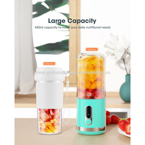 250Ml portable usb rechargeable protein shaker mixer bottle