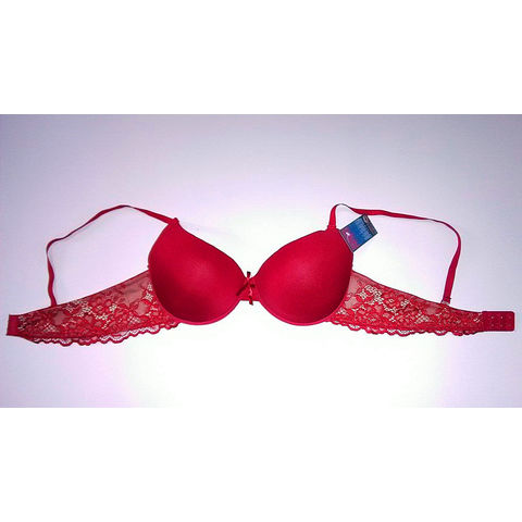 Sexy Ladies Red Underwire Adult Lace Push-up Cotton Women