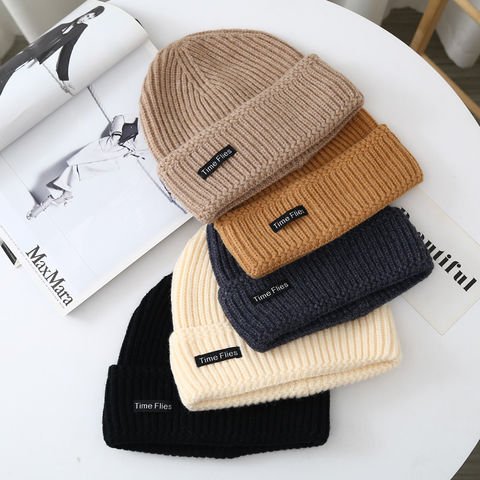 Bonnets d'hiver pour hommes, chapeaux tricotés pour femmes