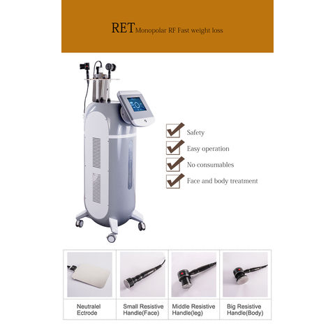 Máquina de diatermia Tecar Terapia RF CET RET para adelgazamiento rápido y reducción de grasa, la más vendida