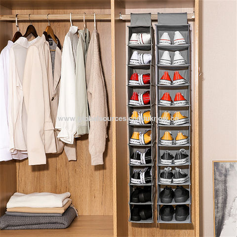 Clothes Partition Layers Organizer, Metal Hangable Storage Storage