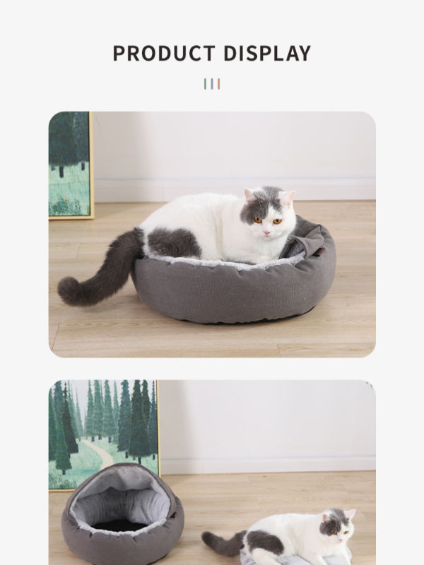 double bed with dog bed attached