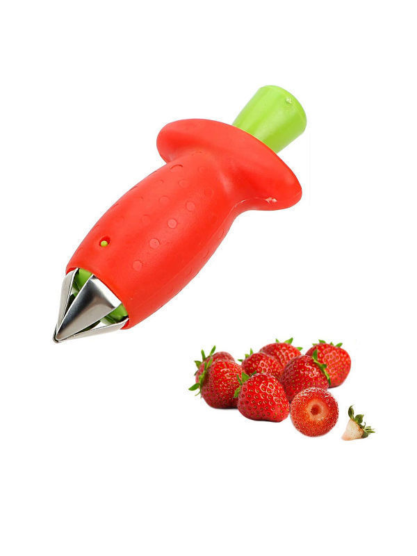 Strawberry Slicer Cutter Strawberry Corer Strawberry Huller Fruit Leaf Stem  Remover Salad Cake Tools Kitchen Gadget Accessories