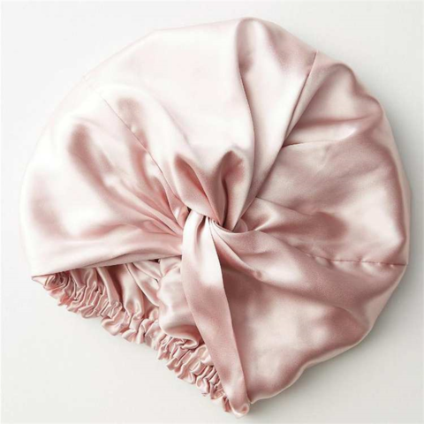 Bonnet de Nuit en Satin à Double Couche pour Enfant, Écharpe