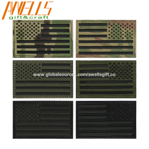 Reverse US Flag Patch Multicam - Military Outlet