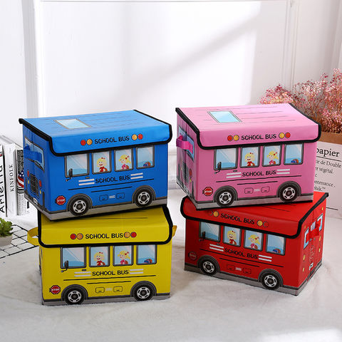 China Cartoon car design toy storage box foldable clothing overall box ...