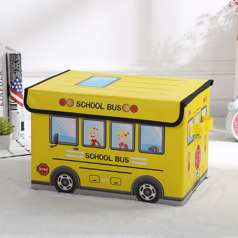 China Cartoon car design toy storage box foldable clothing overall box ...