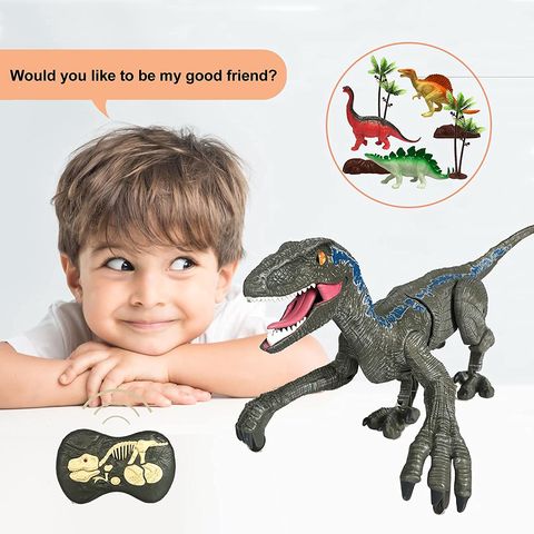 T-rex électrique Dinosaure Jouet Sons Marcher Tyrannosaurus Enfants Garçon  Jouets Cadeau Avec Télécommande