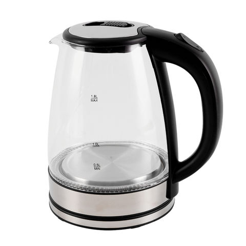 1.8L Electric Kettle, Glass Kettle With Quick-Boil Teapot