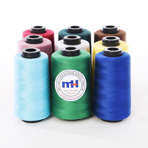 Hilos De Coser 20s/3 3000y Strong Polyester Sewing Thread for Jeans  Stitching - China Sewing Thread and Polyester Thread price