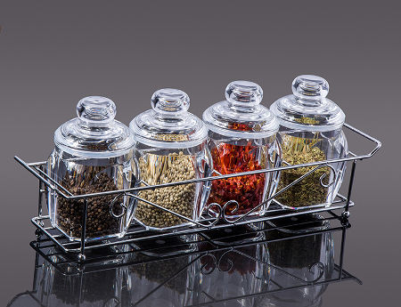 Buy Wholesale China Clear Acrylic Food Container Set Of 3 Acrylic Seasoning  Pot & Plastic Food Jar Acrylic Container at USD 4.9