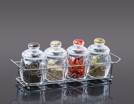 Buy Wholesale China Clear Acrylic Food Container Set Of 3 Acrylic Seasoning  Pot & Plastic Food Jar Acrylic Container at USD 4.9