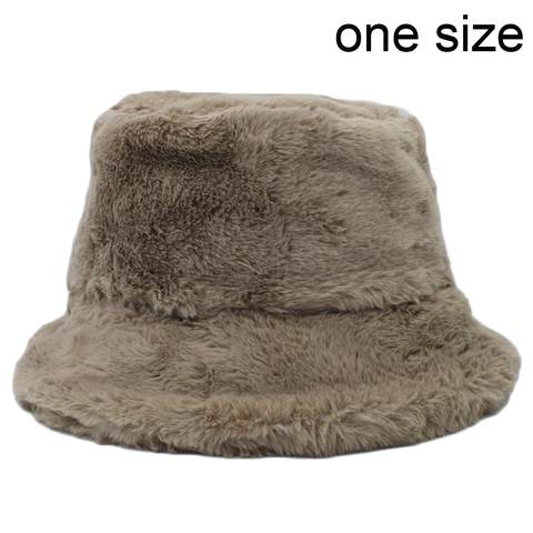 China Winter Cow Leopard Hat Faux Fur Fluffy Bucket Hats Outdoor Warm ...