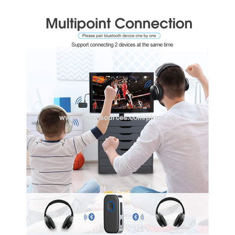 Achetez BT-T3 2 in 1 Bluetooth 5.0 Récepteur Récepteur 3,5 mm Adaptateur  Audio Sans Fil Aux Pour le Haut-parleur PC TV de Chine