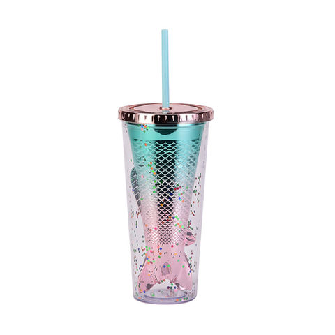 Buy Wholesale China Plastic Cups Promotional Colored Transparent Pp Travel  Mugs Bubble Tea Cup With Straws Coffee Mug & Promotional Plastic Mugs at  USD 0.52