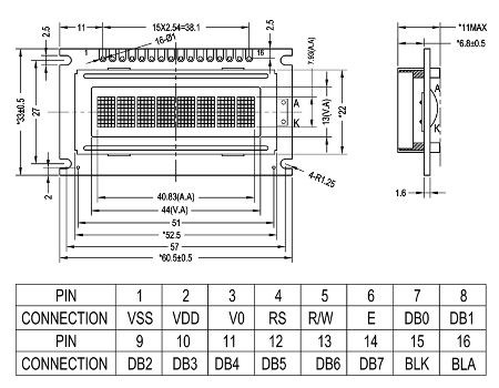 lcd module module diagram supplier