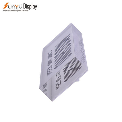 Small 20mm thick transparent acrylic block brand display logo