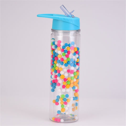 16oz Candy Slim Skinny Tumblers Acrylic Matte Double Wall Thermos Bottles  Straws Leakproof Outdoor Sports Reusable Water Cups