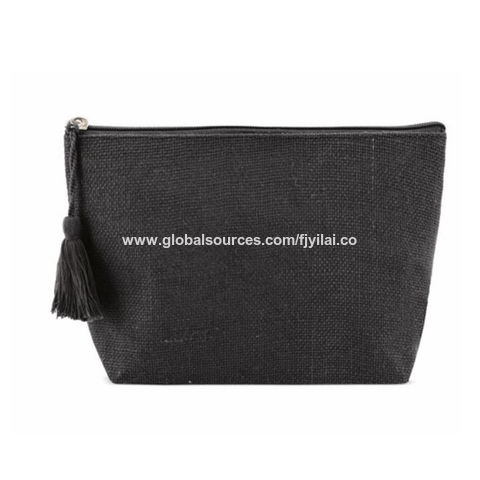 Makeup Bag Made With Organic Cotton Cosmetic Zipper Pouch 