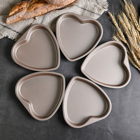 Red Carbon Steel Nonstick Ceramic Heart Shaped Baking Pan - World Market