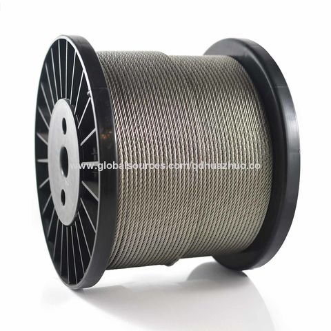 China GALV STEEL WIRE ROPE 6*24+7FC , 1870Mpa , RHRL , 1000M/REEL on ...