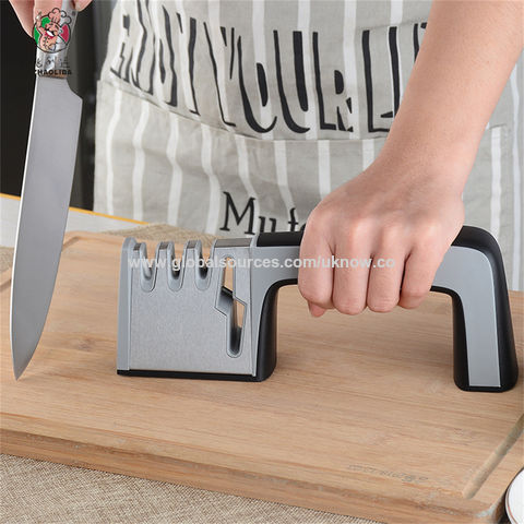 4-In-1 Kitchen Knife Accessories: 3-Stage Knife Sharpener Helps Repair,  Restore