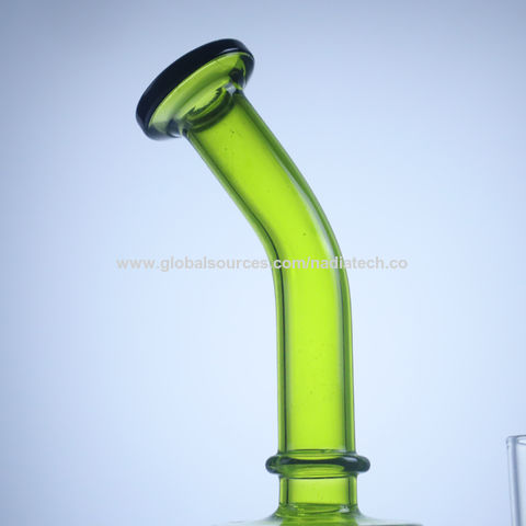  Clear Weed Lead Bent Neck 8 Bong Water Pipe (Single  Unit) - Water Pipes / Wholesale Water Pipes