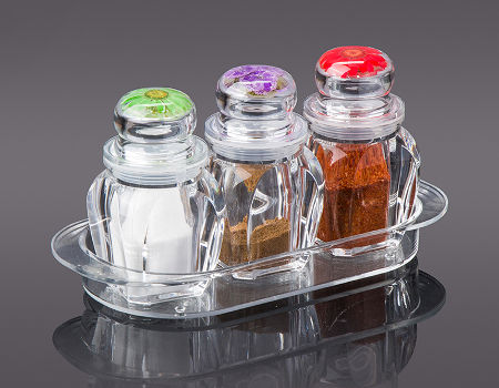 Plastic Seasoning Salt Shaker Transparent Spice Dispenser Cooking