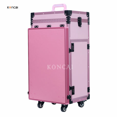 vernis à ongles boîte de rangement beauté roulement maquillage table  station avec 4 tiroirs manucure table trolley valise