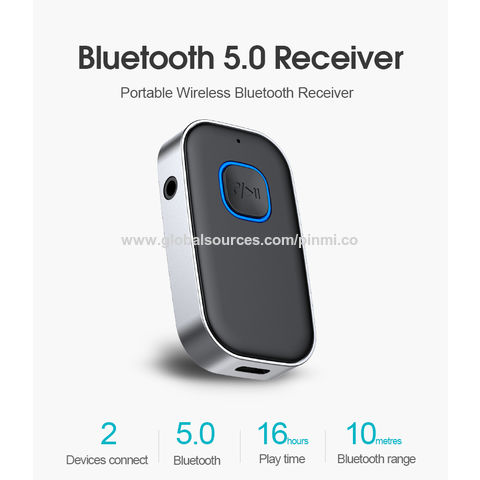 Recepteur Bluetooth Voiture, Adaptateur Bluetooth 5.3 Jack, Récepteur  Bluetooth Appels Mains Libres, Double Connexion