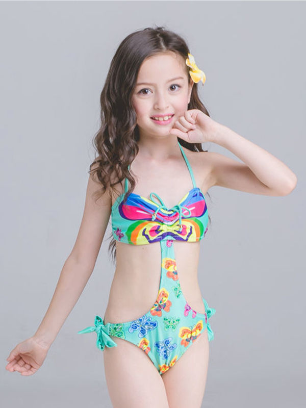 2019 new girls swimsuit big and small children Korean children swimsuit  girl student one dress children bikini -  - Buy China shop at  Wholesale Price By Online English Taobao Agent