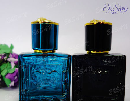 Wholesale Fancy Clear Bottle With Plastic Cap Glass Refill Empty