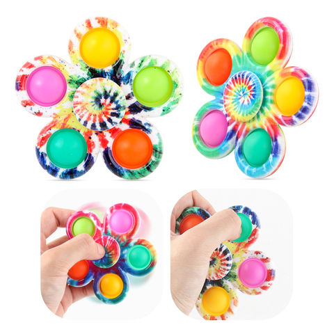 China Push popits simple dimple bubble Fidget Finger Spinner toy push ...