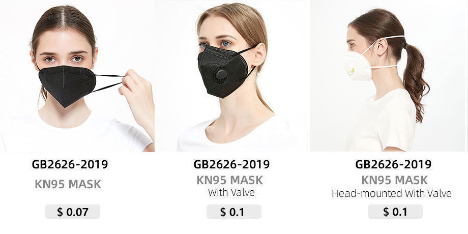 China Willow Leaf Mask Fashion Korean KF94 Fish Folding Protective 
