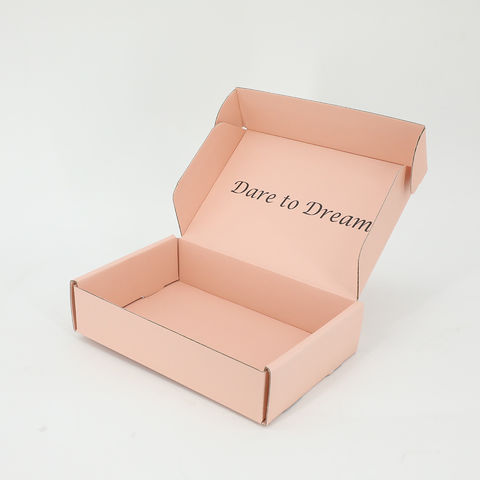 China Free sample custom logo pink color cosmetic packaging gift box ...