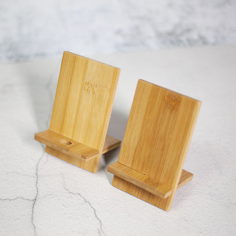 Buy Wholesale China Universal Bamboo Wood Mobile Phone Holder