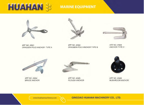 China Draggen Fold Anchor Type-A, Cast Iron, Carbon Steel Or Stainless ...