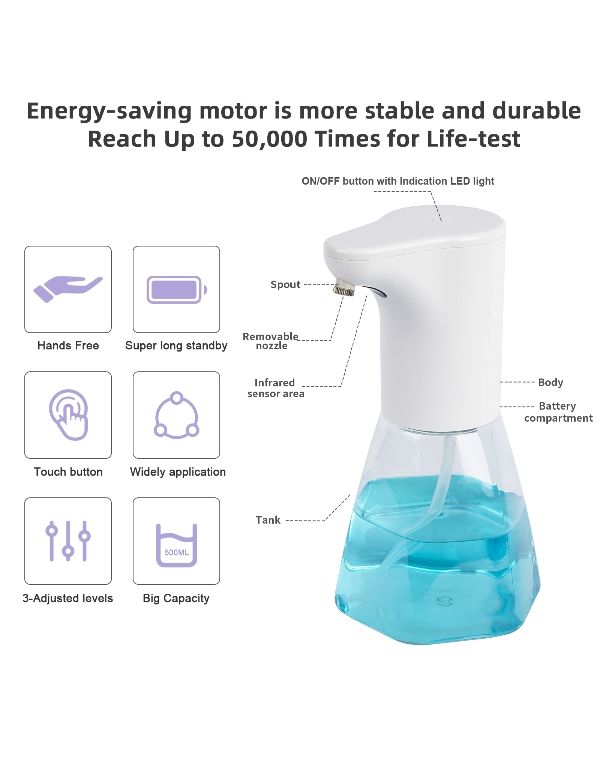 Bathroom and kitchen automatic alcohol spraying dispenser soap dispenser with Infrared sensor supplier