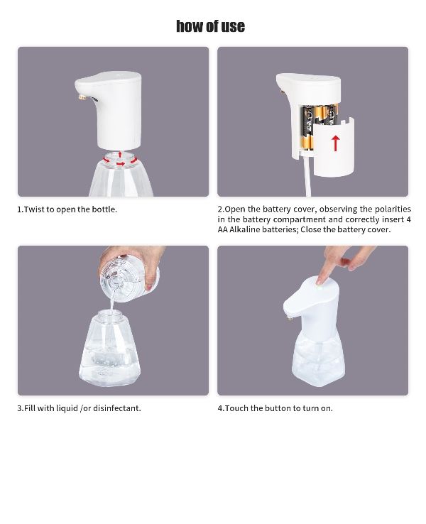Bathroom and kitchen automatic alcohol spraying dispenser soap dispenser with Infrared sensor supplier