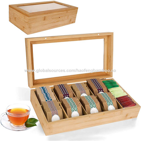 Caja organizadora de té verde