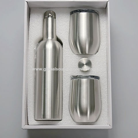 Buy Wholesale China Vacuum Flask Set 750ml 500ml Stainless Steel Water Bottle  Thermos Factory 12oz Mugs & Vacuum Flask at USD 14.33