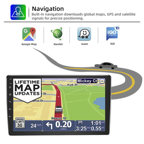 1-DIN DAB+ Android Autoradio und Navigationssystem mit 25,7 cm /10