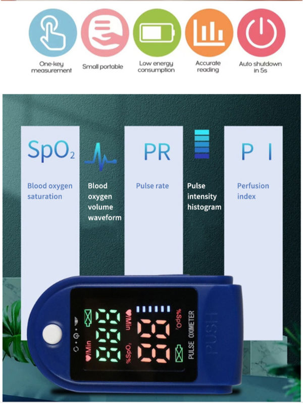 Stock LK87 Fingertip Pulse oximeter Portable Oxygen Sensor Accurate